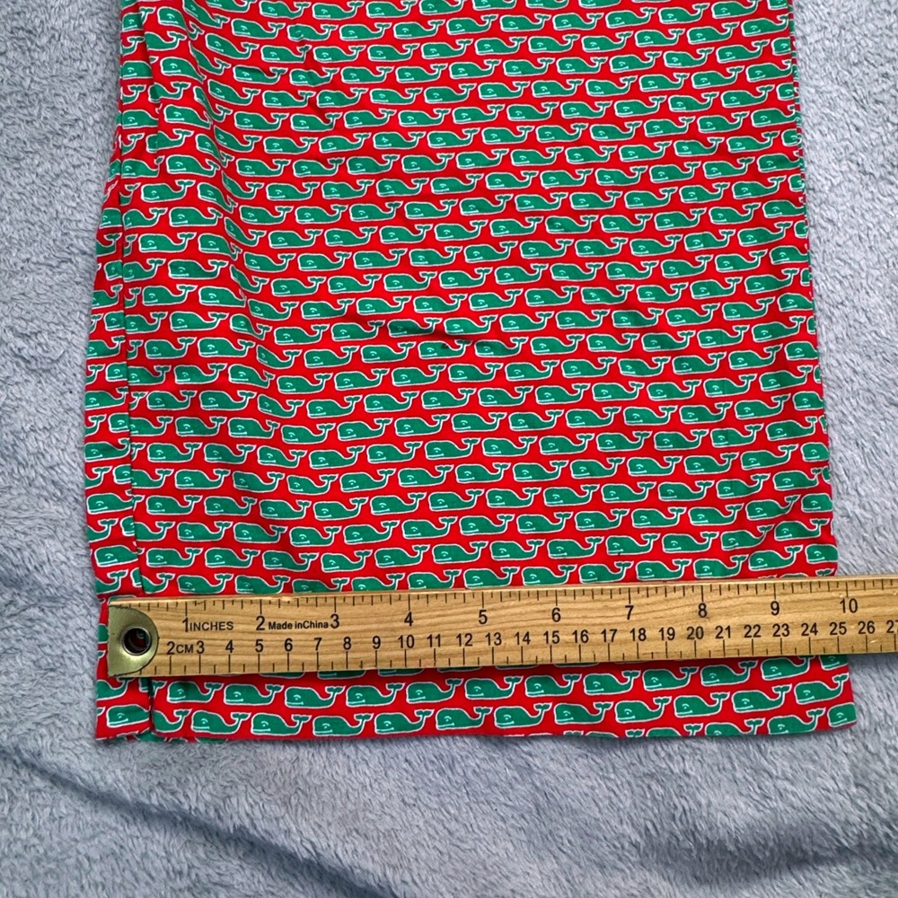 Vineyard Vines Men's Whale Print Pajama Pants Size XL 100% Cotton Red Green - Picture 6 of 7